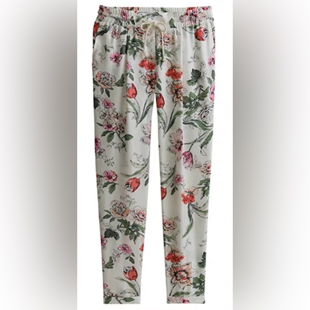 💛 Ann Taylor White Floral Pants 2